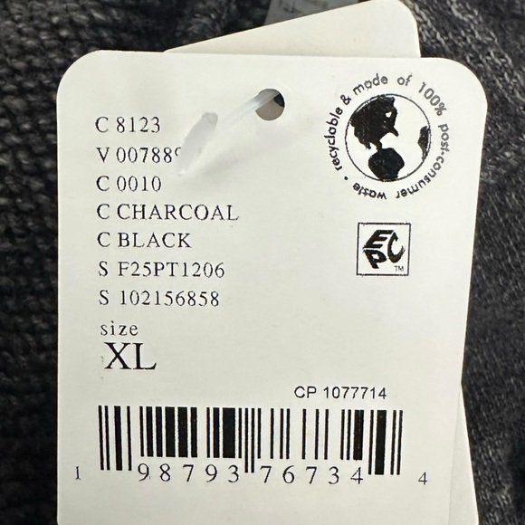 NWT FREE PEOPLE FP One Bohemian Wide Leg Barrel Arden Knit Pants Washed Black XL - Picture 10 of 12